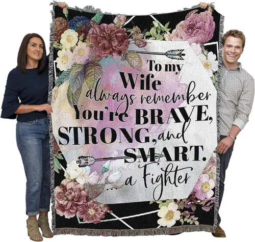 Miniatura 12 de Pure Country Weavers Manta The Only Thing Better Wife Children Mother – Tapiz de regalo tejido de algodón – Fabricado en los Estados Unidos