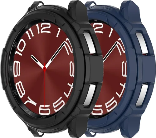 Miniatura 9 de Funda protectora compatible con Samsung Galaxy Watch 6 Classic de 1.73 pulgadas y 1.77 pulgadas, funda protectora para Galaxy Watch 6 Classic