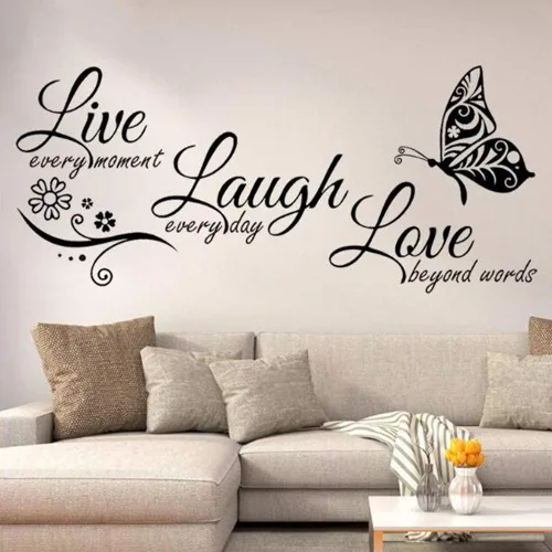 Miniatura 3 de Calcomanías de pared inspiradoras para la familia, adecuadas para habitación de bebé, sala de estar, decoración artística del hogar, tamaño 22.8 x