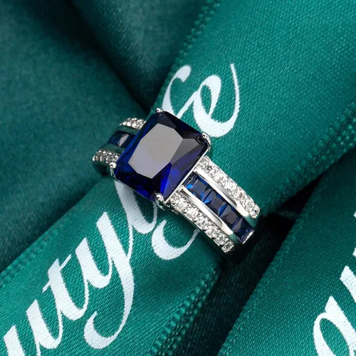 Miniatura 3 de Anillo de promesa de plata de ley 925 con topacio rosa