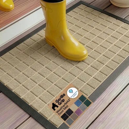 Miniatura 38 de Gorilla Grip - Tapete WeatherMax todoterreno 100% impermeable, caucho natural, resistente a manchas y decoloración, perfil bajo, interior y Grafito