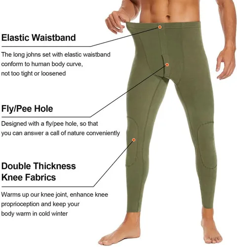 Miniatura 4 de SIMIYA Ropa interior térmica para hombre, ropa interior térmica ultra suave para hombre