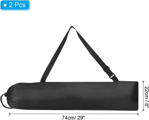 Miniatura 2 de PATIKIL Bolsa de repuesto para silla de campamento de 28 x 8 pulgadas, paquete de 2 bolsas de nailon plegables para silla de campamento, bolsa