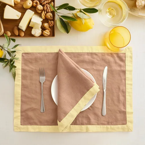 Miniatura 22 de Paños de cocina de lino de Linen World 14 x 28 pulgadas, juego de 6 paños de cocina y té decorativos, paños de cocina de lino europeo lavados