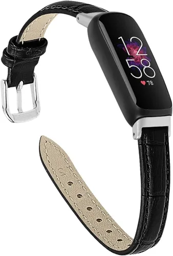 Miniatura 9 de Band Compatible with Fitbit Inspire 3 Bands Replacement Genuine Leather Wristband Quick Release Straps Watch Bands for Fitbit Inspire 3 Smartwatch