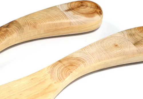 Miniatura 3 de Saaremaa Nordic Art Store - Cuchillo de mantequilla de madera de enebro hecho a mano con mango de mosaico