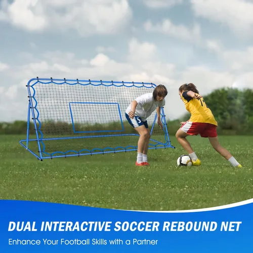 Miniatura 5 de Soccer Baseball Rebounder Net, Soccer Goal Net, Volleyball Softball Rebound Pitchback Net Quick-Switch Angle Training for Control, Passing Practice