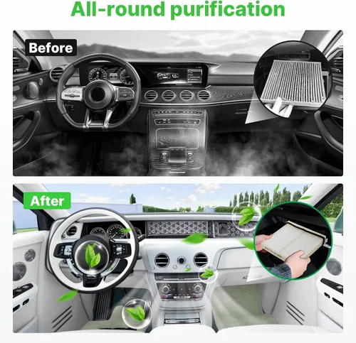 Miniatura 4 de 2 piezas filtro de aire de cabina para Mazda CX-90 2024 2025 2026, CX-70 2025 2026 reemplazo para automóvil para filtro de cabina KR9P-61-J6X filtro
