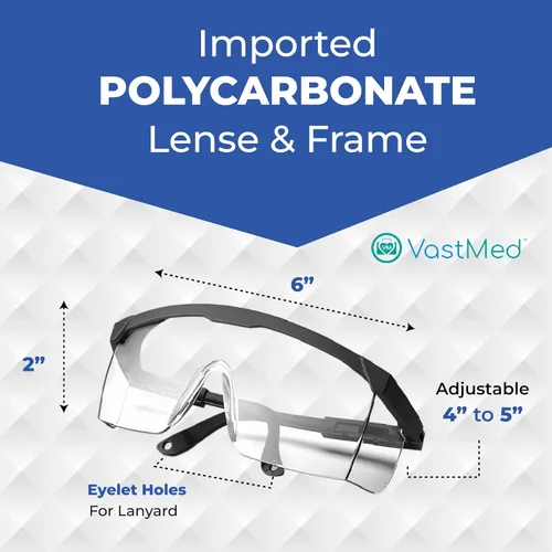 Miniatura 3 de 12 lentes de seguridad antivaho con patillas ajustables Gafas antivaho con lente transparente, gafas protectoras ligeras para hombres y mujeres