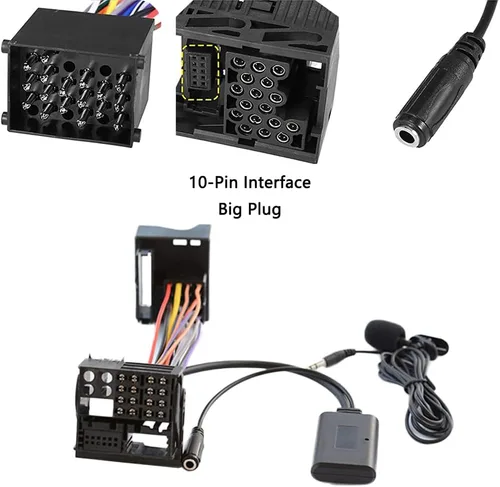 Miniatura 7 de Adaptador AUX de audio compatible con Bluetooth 5.0 con micrófono, compatible con BMW Serie 3 E46 320i, 320ci, 320cic, 323i, 323ci, 323cic, 325i
