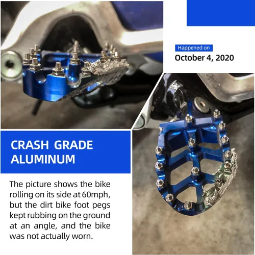 Miniatura 4 de CHANGCHENG Estriberas para moto de cross Estriberas de motocicleta Pedales descansos CNC para Sur Ron Light Bee S/X Segway X260 X160 CRF150F