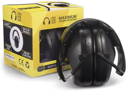Miniatura 14 de Pro For Sho 34dB NRR - Orejeras de protección auditiva, NRR más alta en diseño compacto, protección auditiva para disparar, cortar y trabajar