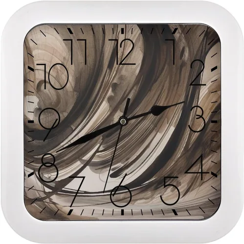 Miniatura 27 de 10" Square Modern Wall Clock,Ancient Egypt Print Kitchen Clocks Wall Battery Operated,Silent Non Ticking Unique Funny Cute Wall Clock for Living