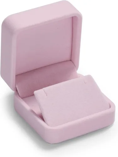 Miniatura 3 de Oirlv Caja de regalo de pendiente de terciopelo premium Caja de almacenamiento de joyería rosa vitrina