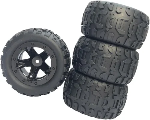 Miniatura 4 de NC Neumáticos de coche RC 1/16 1/12 1/14 modelo de montaje para 124019 para HBX 16889 124018, negro