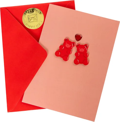 Miniatura 10 de Graphique Cherry Much - Tarjeta de San Valentín hecha a mano, romántica, de amor y lindo saludo, aniversario, esposa, novia, marido, novio, ella