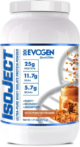 Miniatura 21 de Evogen Isoject - Aislado de proteína de suero Proteína de suero en polvo ultra pura con enzimas encendedoras, BCA y EAA Absorción y recuperación