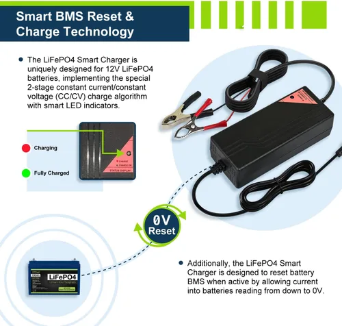 Miniatura 6 de Paquete de batería y cargador - Cargador de 12 V 5 A/batería de litio de 12 V 20 Ah LiFePO4