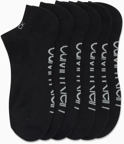 Miniatura 30 de Calvin Klein Calcetines para hombre, mezcla de algodón, acolchados, sin talla, forro de calcetines atléticos (6 unidades)
