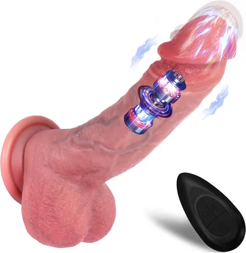 Miniatura 8 de Reproduction Consoladores gruesos realistas hechos a mano de 8.77 pulgadas, pene falso de silicona suave con fuerte ventosa, juguetes sexuales