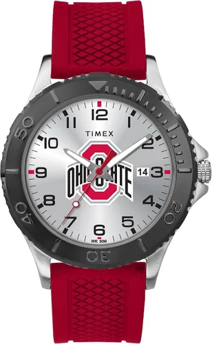 Miniatura 13 de Timex Tribute Men's Collegiate Gamer 42mm Watch – Georgia Bulldogs with Black Silicone Strap Oklahoma Sooners