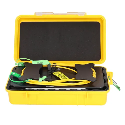 Miniatura 8 de Caja de cable de lanzamiento, 3,280.8 ft SCAPC a SCAPC OTDR Caja de cable Herramienta de prueba de fibra óptica Prueba de material de fibra