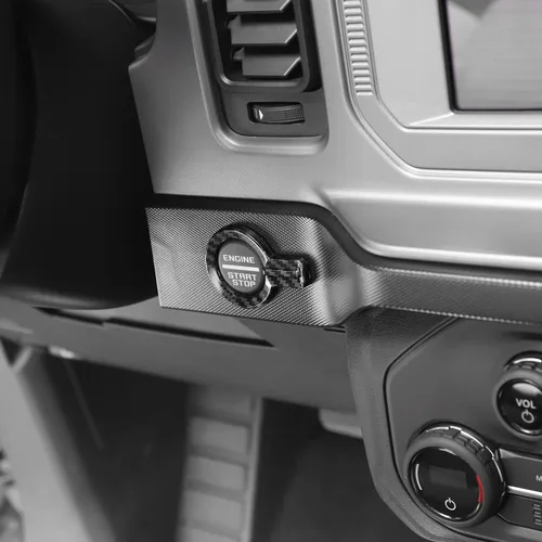 Miniatura 6 de Linskip Anillo de botón de arranque compatible con Ford Bronco 2021-2025, cubierta del botón de arranque del motor para accesorios interiores Bronco