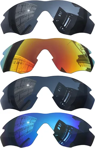 Acefrog 4 pares de lentes polarizados de repuesto para gafas de sol Oakley M2 OO9212, ajuste perfecto, inastillables, antiarañazos, paquete económico