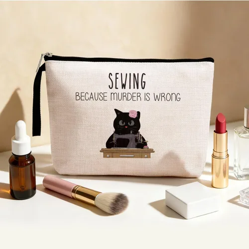 Miniatura 3 de Hanamiya Na Regalos de compromiso para mujeres, bolsa de maquillaje divertida para tejer, regalo de ganchillo Multicolor0040