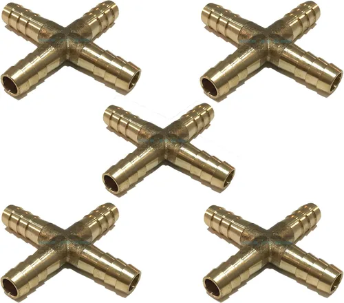 Miniatura 3 de 3/8 "Manguera de identificación de manguera de púas de intersección cruzada para combustible/aire/agua/aceite/gas/WOG (cantidad 01)