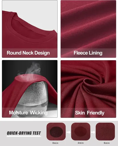Miniatura 5 de MEETWEE Ropa interior térmica para mujer, Long Johns Ski para clima frío, capa base, cálida parte superior e inferior de invierno para correr