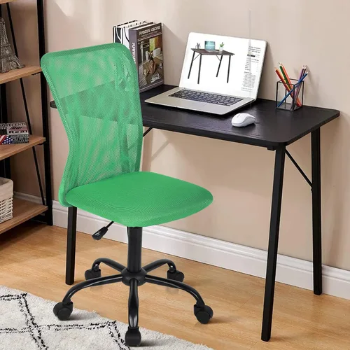 Miniatura 14 de Silla ergonómica de oficina con soporte de malla, moderna silla giratoria ejecutiva con respaldo medio, silla de computadora, silla de tareas