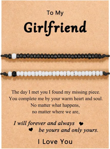 UNGENT THEM Pinky Promise - Pulsera a juego para parejas, alma gemela, hombre, relación a distancia, regalos para mujeres, hombres, él, ella