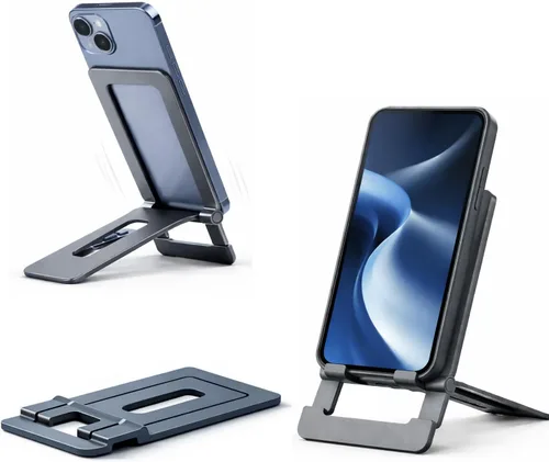 Miniatura 13 de Mizi Soporte para teléfono celular, ángulo y altura ajustable, soporte de teléfono de escritorio compatible con iPhone 17/16/15 Pro Max, Samsung