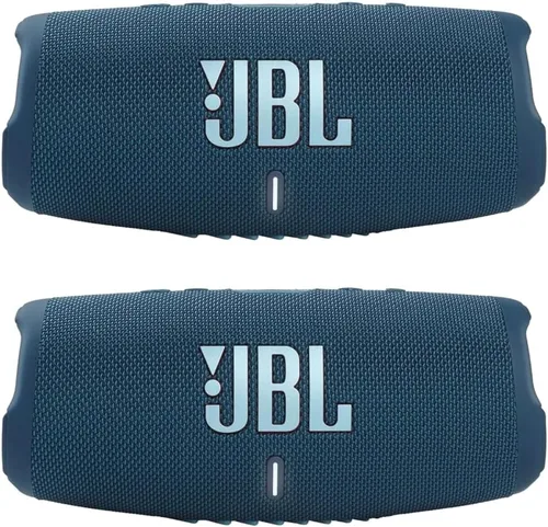 JBL Charge 5 - Altavoz Bluetooth portátil impermeable - azul/azul (par)