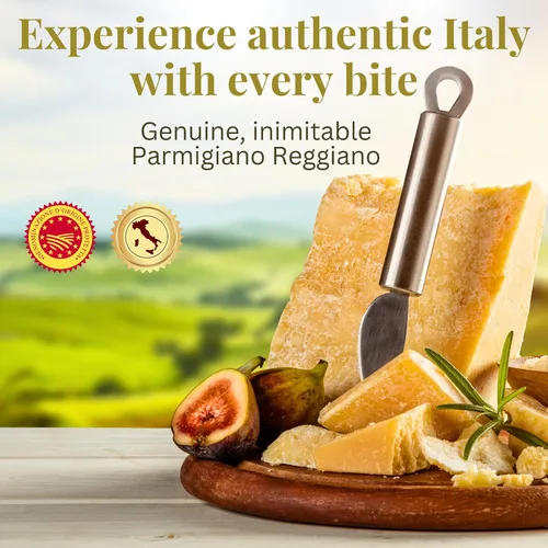 Miniatura 2 de Bloque de queso parmesano 7.05 oz (7.05 onzas), queso parmesano Reggiano DOP, queso italiano de grado superior, 20 meses de edad, Latteria Soresina
