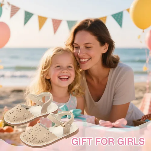 Miniatura 156 de THEE BRON Sandalias cómodas para niñas, zapatos para niños, sandalias rellenas