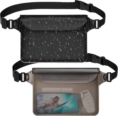 Miniatura 13 de F-color Riñonera impermeable – Cruise Essentials 2026 – Bolsa impermeable con correa ajustable en la cintura, bolsa seca enrollable con triple