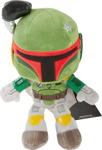 Miniatura 6 de Mattel Star Wars Boba Fett - Figura de personaje de felpa de 8 pulgadas del libro de Boba Fett, muñeca suave vestida con aspecto clásico