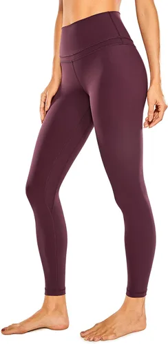 CRZ YOGA Leggings de yoga 78 para mujer, sensación de desnudo, pantalones ajustados de cintura alta de 25 pulgadas