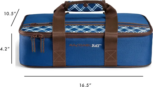 Miniatura 3 de Rachael Ray Lasagna Lugger, Thermal Insulated Casserole Carrier for Hot or Cold Food, Lugger Tote for Potluck, Parties, Picnic, and Cookouts, Fits