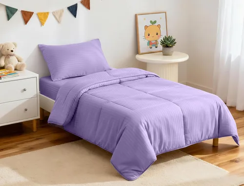 Miniatura 7 de ZPECC Juego de ropa de cama para niños pequeños, juego de ropa de cama hipoalergénico para cuna de bebé de 4 piezas para niños y niñas, incluye