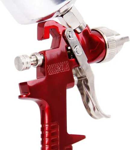 Miniatura 5 de BANG4BUCK - Pistola de pulverización con alimentación por gravedad, HVLP de alto rendimiento, con puntas de líquido de 0.055 pulgadas, 0.067 Rojo