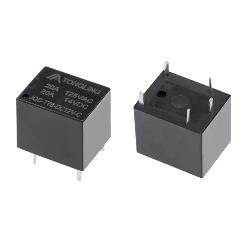 Miniatura 2 de uxcell 5 unids JQC-T78-DC12V-C DC 12V bobina SPDT 5 Pin PCB Relé de potencia electromagnética