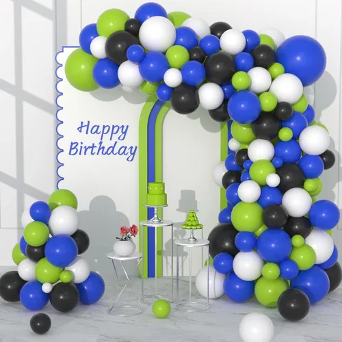 Miniatura 23 de Black and Silver Balloons Garland Arch Kit, 142PCS Black and Metallic Silver Confetti Balloons for Baby Shower Wedding Men Women Birthday