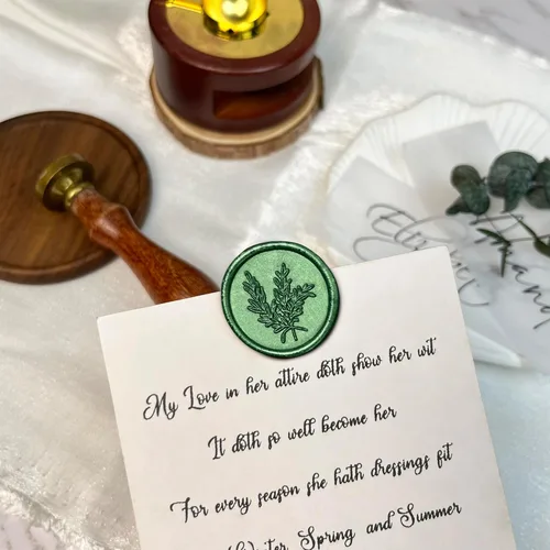 Miniatura 3 de 25 Calcomanías de Sellos de Cera Hechas a Mano, Sellos para Sobres, Calcomanías de Cera Autoadhesivas para Invitaciones de Fiestas de Boda, Sobres