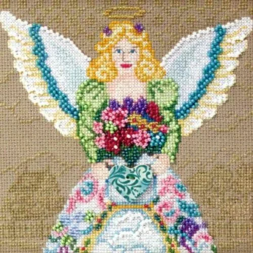 Miniatura 2 de Mill Hill Spring Angel - Kit de punto de cruz