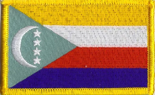 Miniatura 9 de Parche de bandera de las Azores con respaldo de gancho, medidas de 3.50 x 2.25 pulgadas, emblemas bordados de bandera con respaldo de gancho