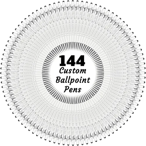 Miniatura 79 de 12 bolígrafos personalizados a granel, bolígrafos personalizados con grabado personalizado con nombre o texto, regalo ideal de aniversario