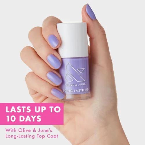 Miniatura 2 de Olive & June - Esmalte de uñas de larga duración, similar al gel, no necesita lámpara, dura hasta 10 días, brillo sin 15 ingredientes nocivos